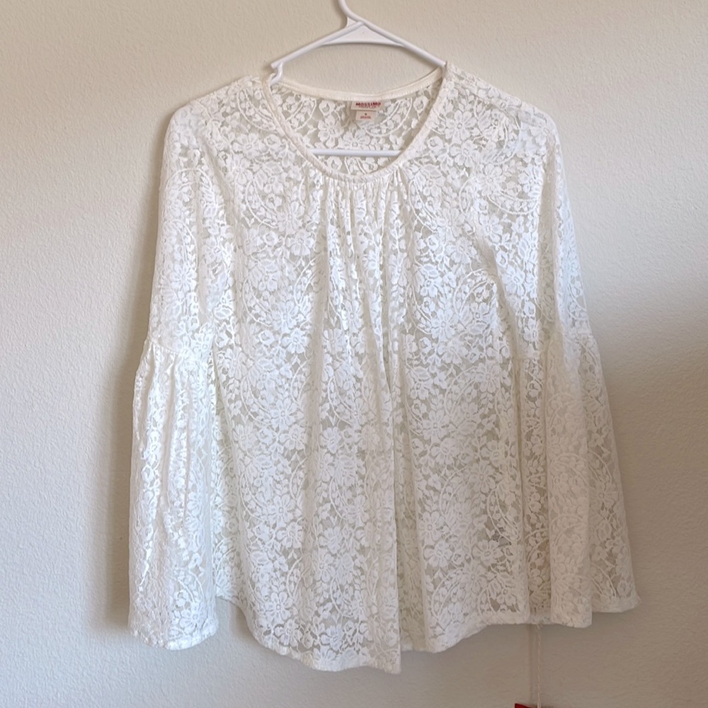 Cream Lace Top
